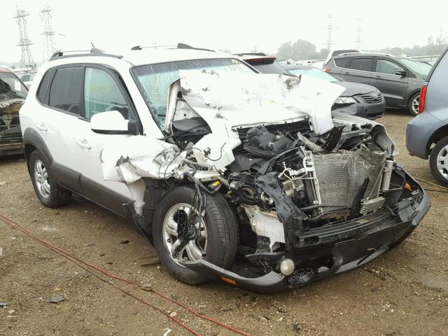 KM8JN12D87U540335 - 2007 HYUNDAI TUCSON SE WHITE photo 1