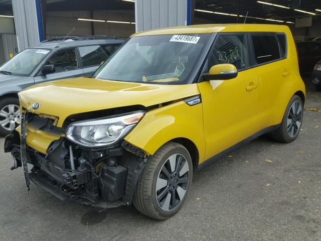 KNDJX3A57E7037332 - 2014 KIA SOUL ! YELLOW photo 2