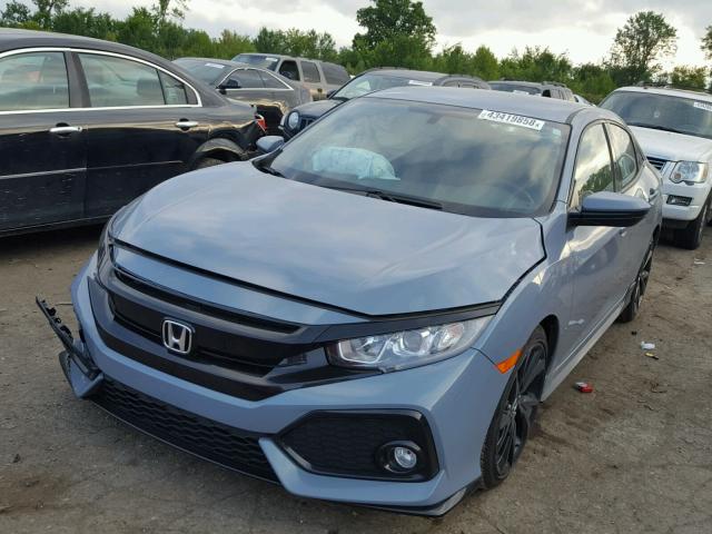 SHHFK7H48JU211386 - 2018 HONDA CIVIC SPOR GRAY photo 2
