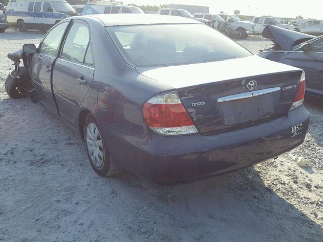 4T1BE32K95U081585 - 2005 TOYOTA CAMRY LE 蓝色 照片 3