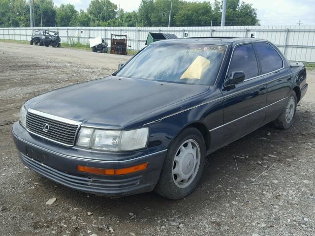 JT8UF11E0L0030537 - 1990 LEXUS LS 400 BLACK photo 2