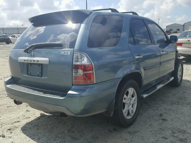 2HNYD18635H534032 - 2005 ACURA MDX BLUE photo 4