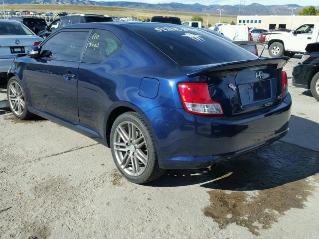 JTKJF5C78C3039648 - 2012 TOYOTA SCION TC 蓝色 照片 3