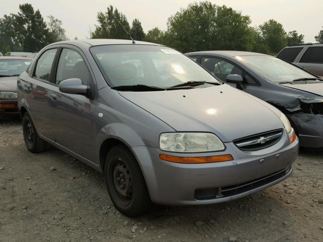 KL1TD56696B558105 - 2006 CHEVROLET AVEO BASE Gümüş foto 1