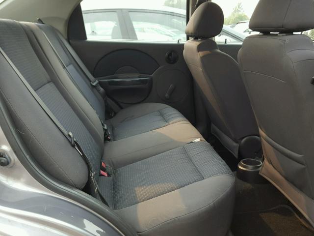 KL1TD56696B558105 - 2006 CHEVROLET AVEO BASE Gümüş foto 6