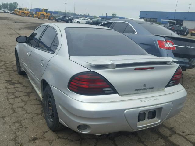 1G2NE52FX4C103196 - 2004 PONTIAC GRAND AM S Gümüş foto 3