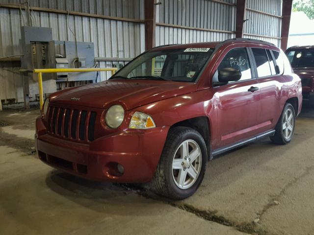 1J8FT47W17D249826 - 2007 JEEP COMPASS RED photo 2
