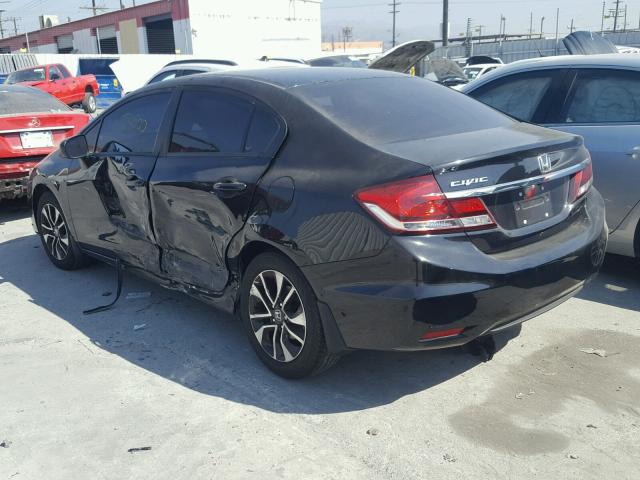 19XFB2F86FE293030 - 2015 HONDA CIVIC EX BLACK photo 3