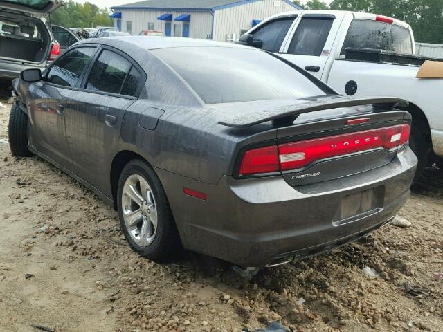 2C3CDXBG3DH729667 - 2013 DODGE CHARGER CHARCOAL photo 3