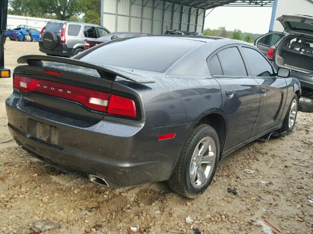 2C3CDXBG3DH729667 - 2013 DODGE CHARGER CHARCOAL photo 4