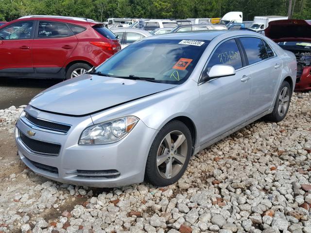 1G1ZC5EU0BF344735 - 2011 CHEVROLET MALIBU 1LT 银色 照片 2