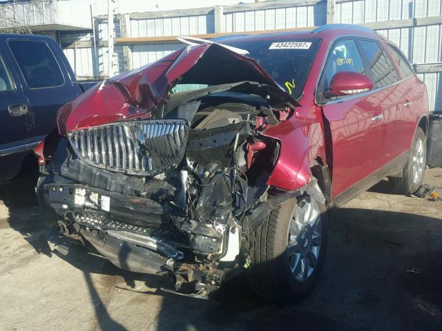 5GAKRBED2BJ206456 - 2011 BUICK ENCLAVE RED photo 2