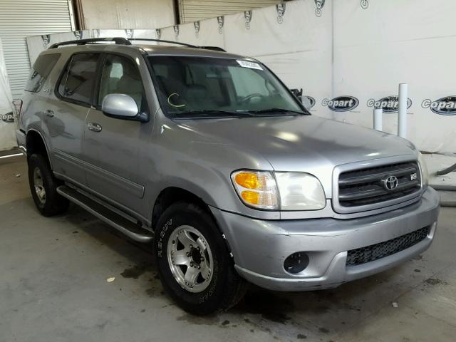 5TDZT34A21S051291 - 2001 TOYOTA SEQUOIA SR SILVER photo 1