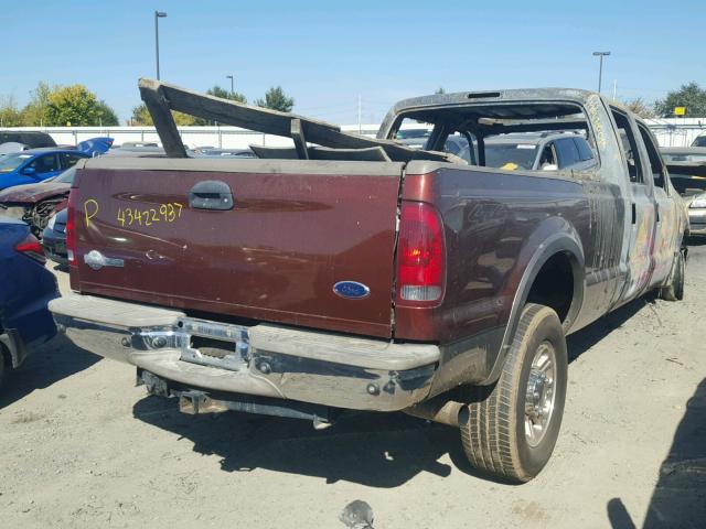 1FTWW31P86ED61347 - 2006 FORD F350 SRW S BROWN photo 4