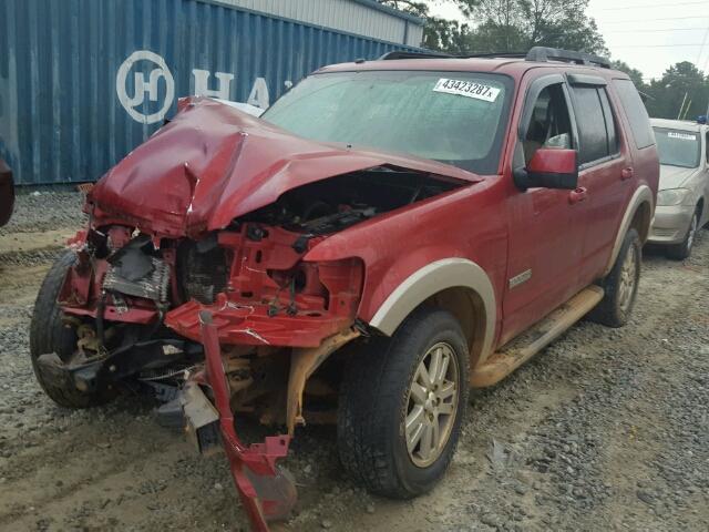 1FMEU64E58UA39069 - 2008 FORD EXPLORER E BURGUNDY photo 2