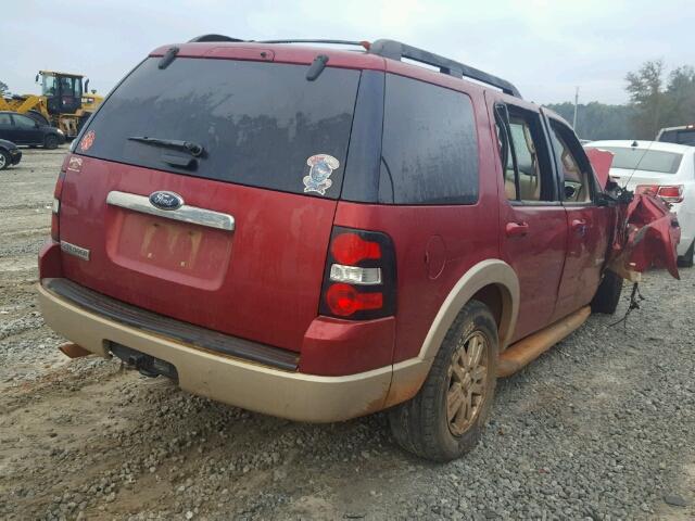 1FMEU64E58UA39069 - 2008 FORD EXPLORER E BURGUNDY photo 4