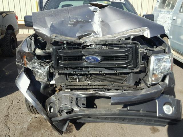 1FTMF1CM7EKE68145 - 2014 FORD F150 GRAY photo 7