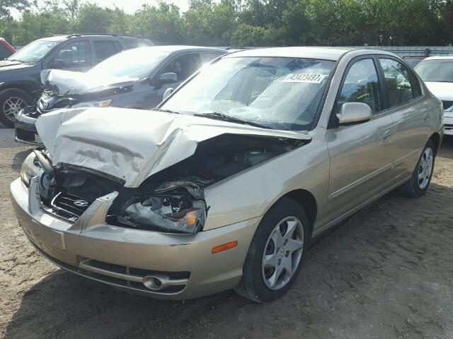 KMHDN46D16U374893 - 2006 HYUNDAI ELANTRA GL TAN photo 2