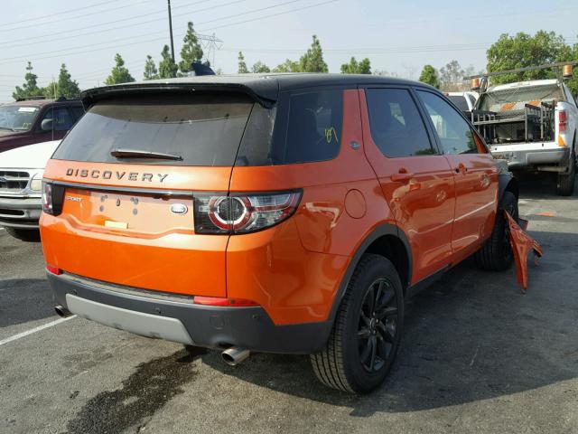 SALCP2BG3HH675524 - 2017 LAND ROVER DISCOVERY ORANGE photo 4