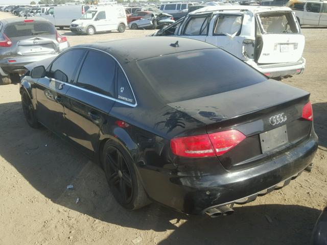 WAULK78K19N020793 - 2009 AUDI A4 3.2 QUA BLACK photo 3