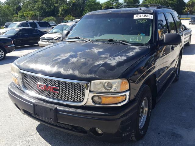 1GKEK63U52J145781 - 2002 GMC DENALI BLACK photo 2