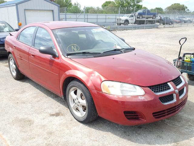 1B3AL46T46N178642 - 2006 DODGE STRATUS SX RED photo 1