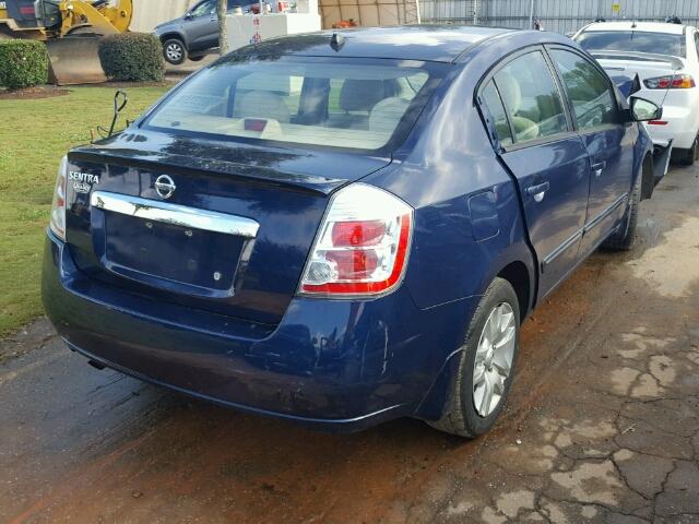 3N1AB6AP1AL625351 - 2010 NISSAN SENTRA 2.0 BLUE photo 4