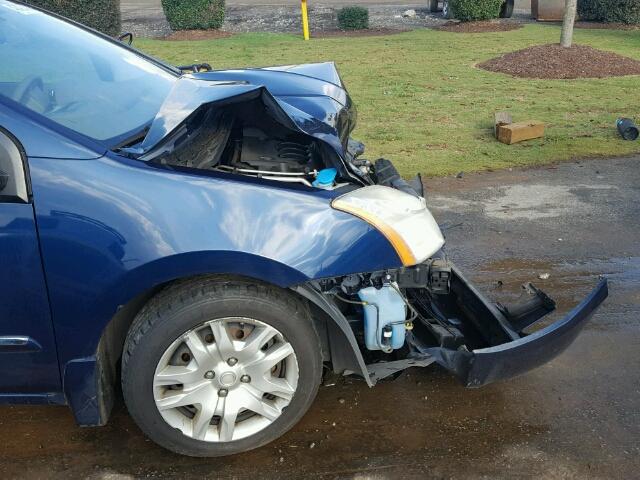 3N1AB6AP1AL625351 - 2010 NISSAN SENTRA 2.0 BLUE photo 9