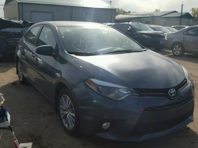 2T1BURHE7EC140352 - 2014 TOYOTA COROLLA GRAY photo 1