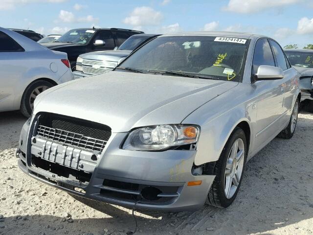 WAUDF78E67A142847 - 2007 AUDI A4 2.0T QU GRAY photo 2