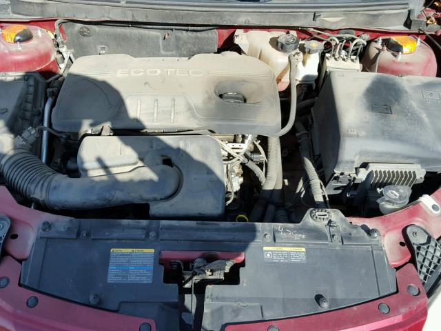 1G2ZG57B184171971 - 2008 PONTIAC G6 RED photo 7