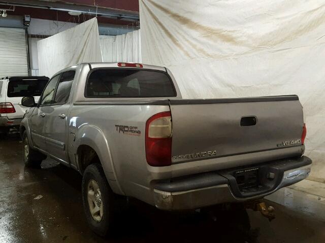 5TBDT44124S450523 - 2004 TOYOTA TUNDRA DOU GRAY photo 3