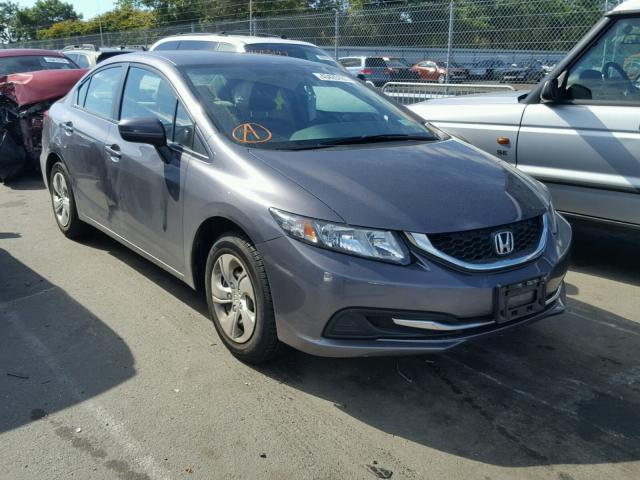 19XFB2F58EE256534 - 2014 HONDA CIVIC LX GRAY photo 1