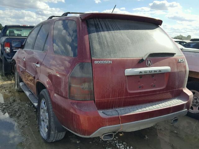 2HNYD18684H520724 - 2004 ACURA MDX TOURIN BURGUNDY photo 3