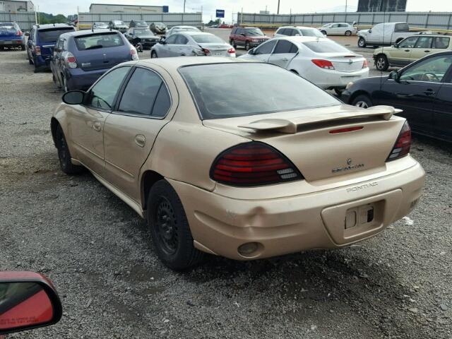 1G2NE52E15M103977 - 2005 PONTIAC GRAND AM S Qızıl foto 3