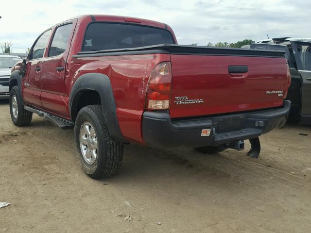 3TMJU62N26M022737 - 2006 TOYOTA TACOMA DOU RED photo 3