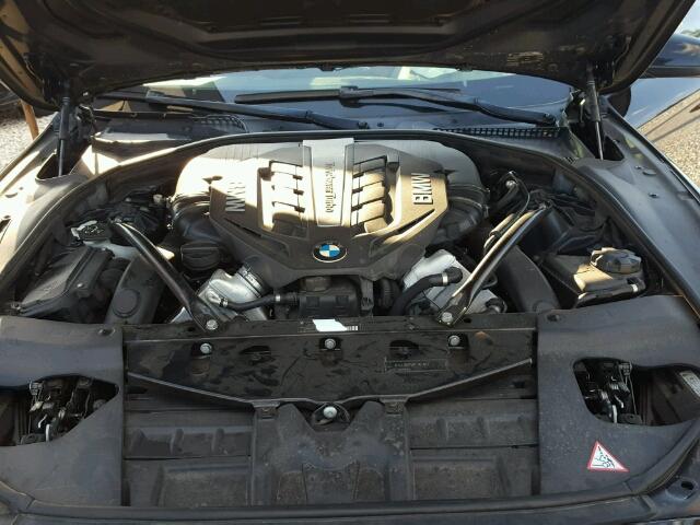 WBALX3C53CC528603 - 2012 BMW 650 I BLACK photo 7