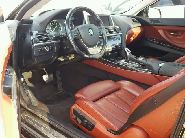 WBALX3C53CC528603 - 2012 BMW 650 I BLACK photo 9