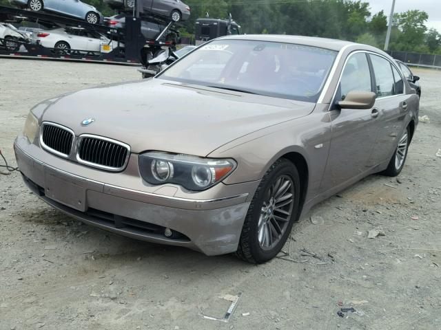WBAGN63413DS43229 - 2003 BMW 745 LI Бежевый фото 2