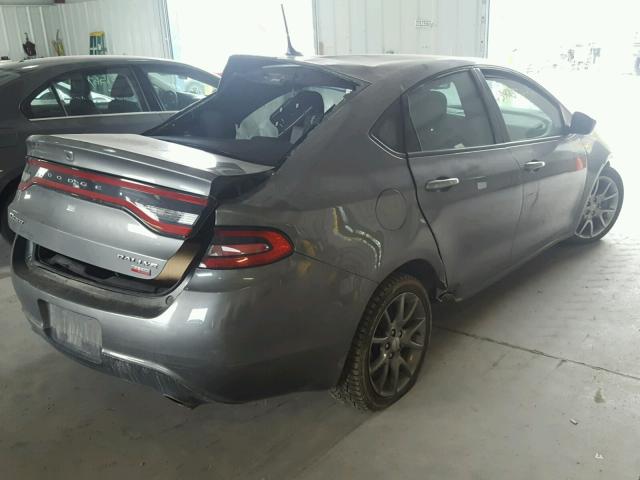 1C3CDFBH5DD219434 - 2013 DODGE DART GRAY photo 4