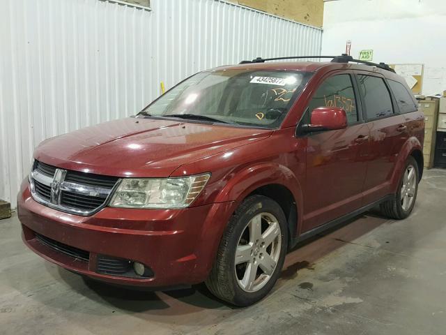 3D4PG5FV8AT193502 - 2010 DODGE JOURNEY SX MAROON photo 2