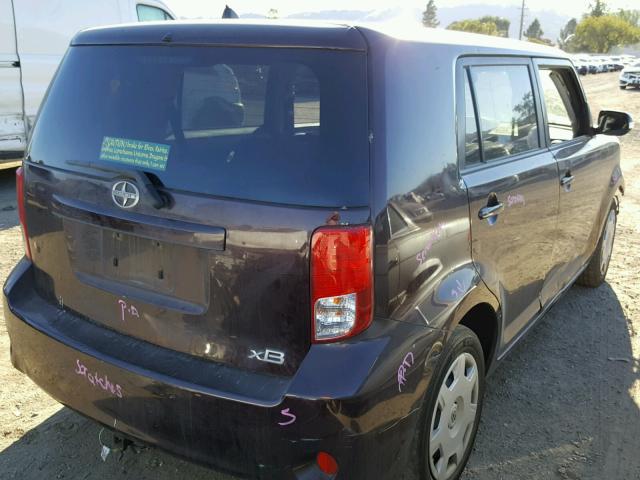 JTLZE4FE1CJ026659 - 2012 SCION XB MAROON photo 4