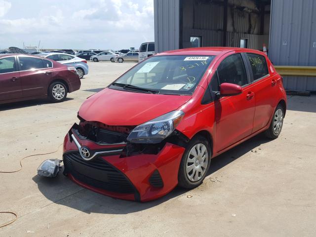 VNKKTUD32GA062619 - 2016 TOYOTA YARIS L RED photo 2