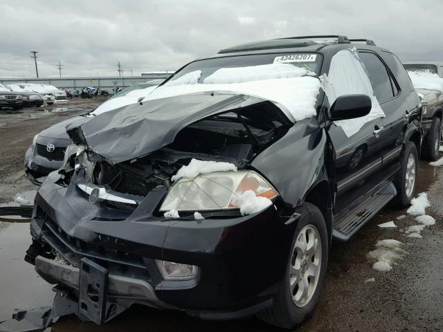 2HNYD18871H537429 - 2001 ACURA MDX BLACK photo 2