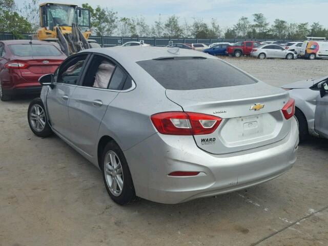 1G1BE5SM5H7157977 - 2017 CHEVROLET CRUZE LT SILVER photo 3