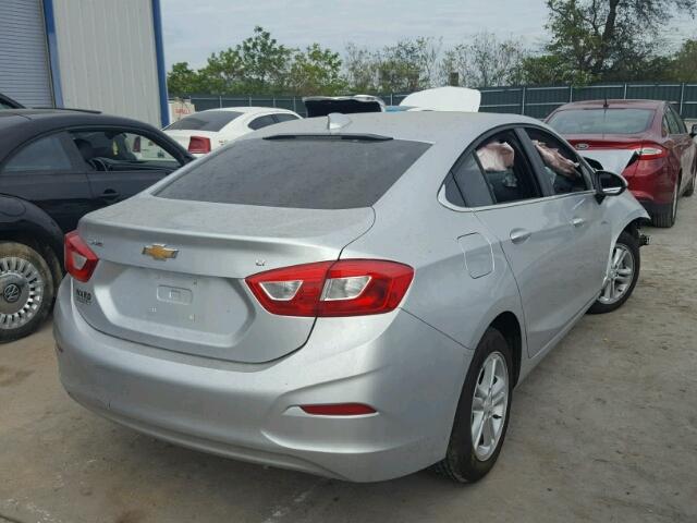 1G1BE5SM5H7157977 - 2017 CHEVROLET CRUZE LT SILVER photo 4