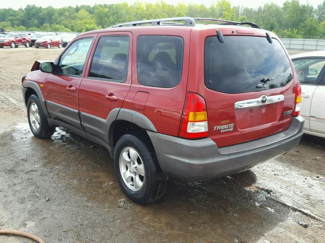 4F2YU06101KM14053 - 2001 MAZDA TRIBUTE DX RED photo 3