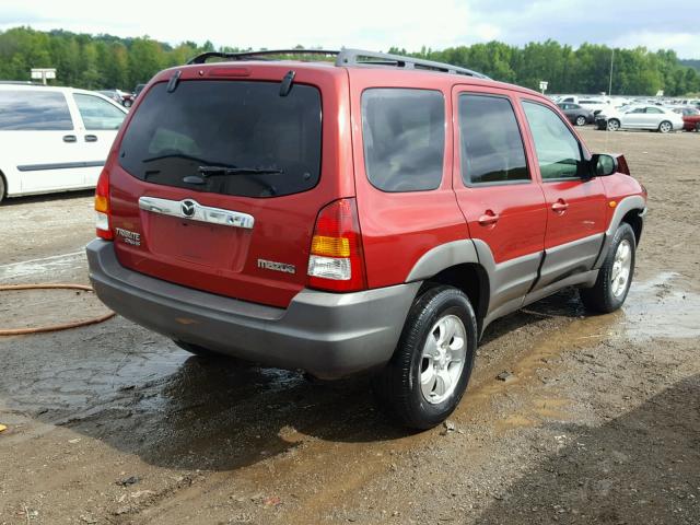 4F2YU06101KM14053 - 2001 MAZDA TRIBUTE DX 红色 照片 4