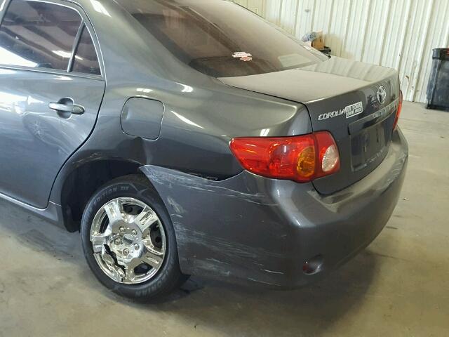 2T1BU4EE0AC479777 - 2010 TOYOTA COROLLA BA GRAY photo 9