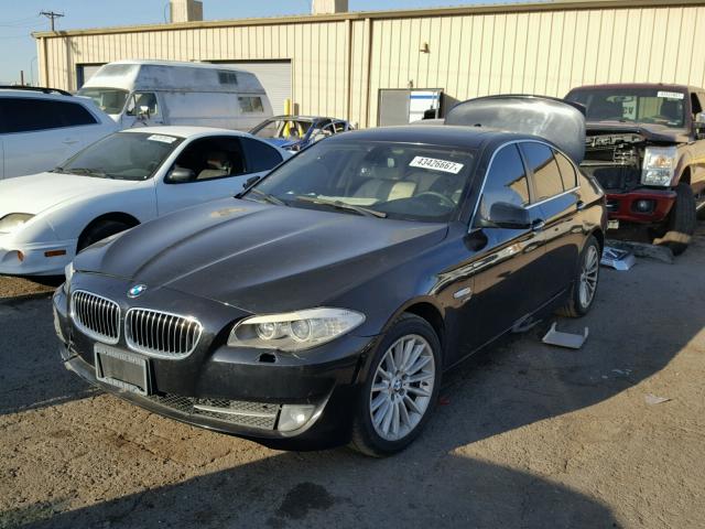 WBAFU7C57CDU63259 - 2012 BMW 535 BLACK photo 2